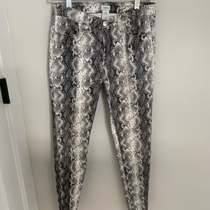 Stretchy Snakeskin pants from Cache! Like new!